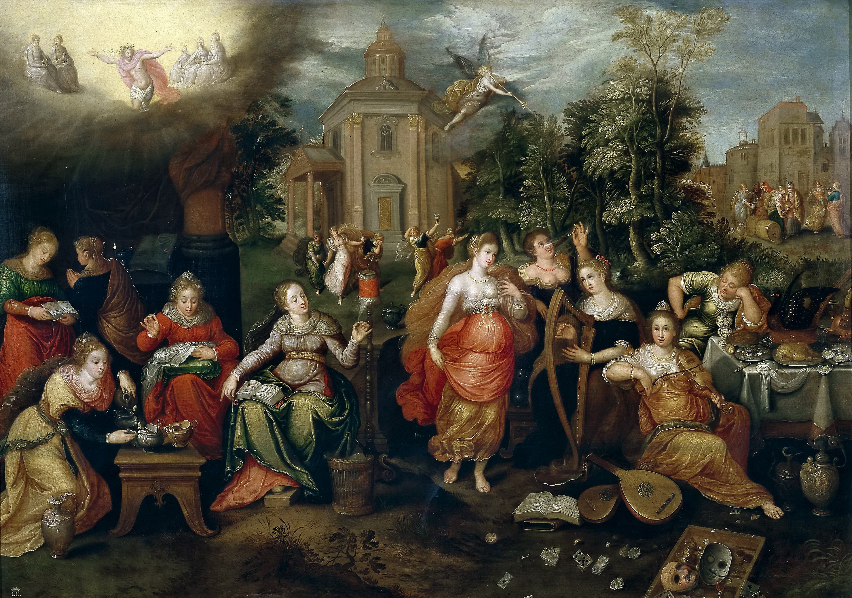 The foolish virgins and the wise virgins